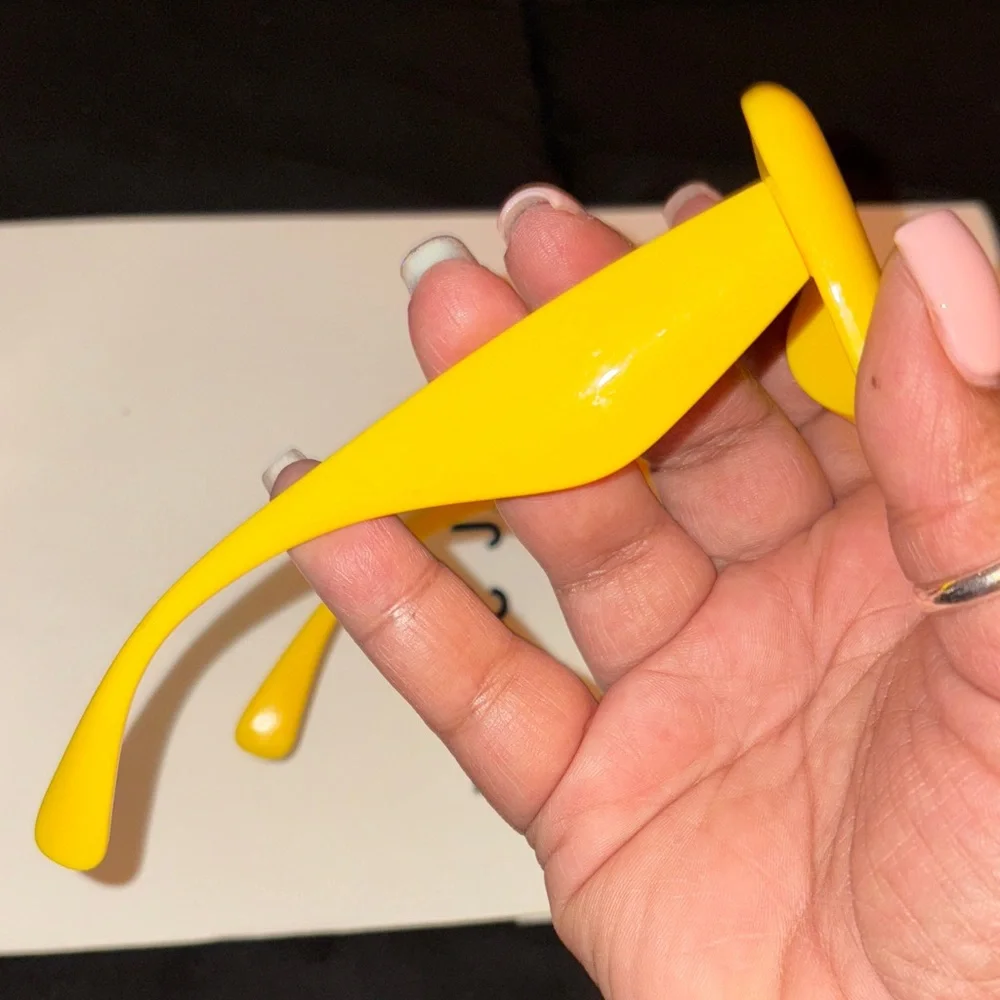 Bold Yellow Square Sunglasses